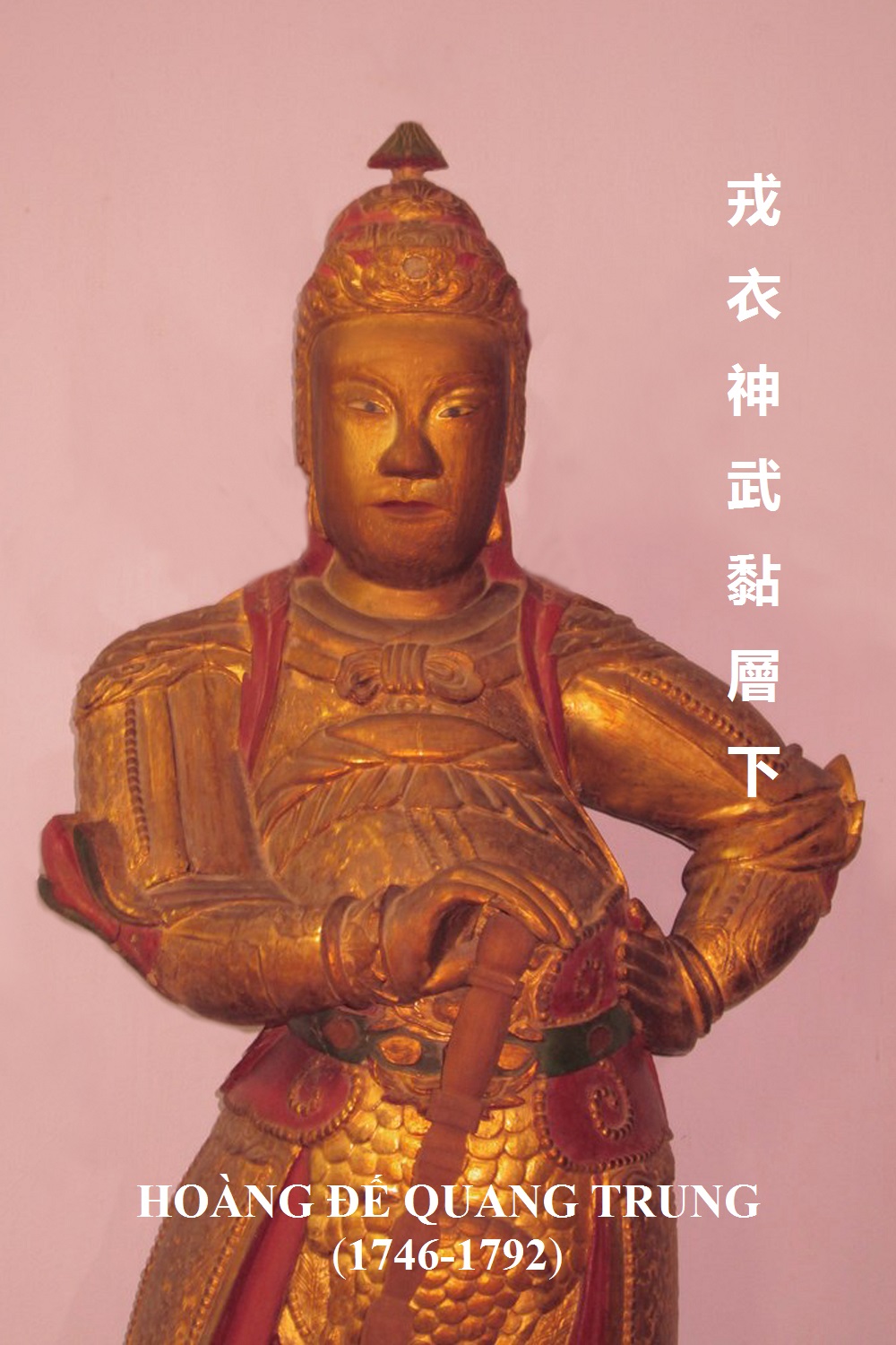 tượng gỗ quang trung